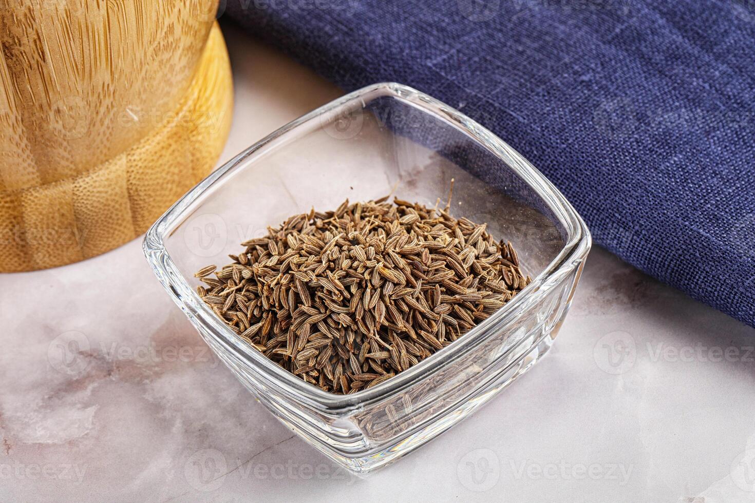 Zeera seeds in the bowl photo