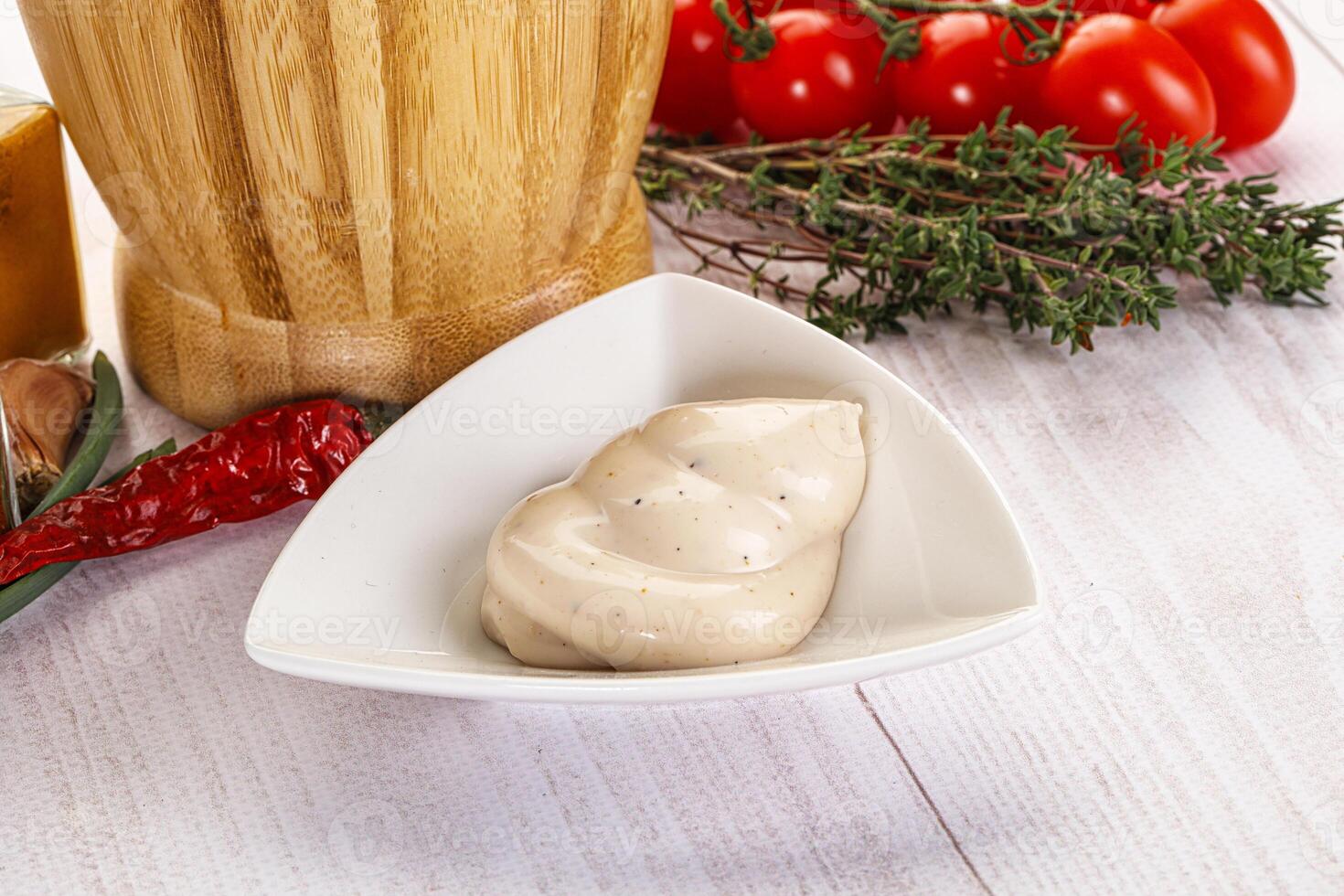 Burger sauce in the bowl photo