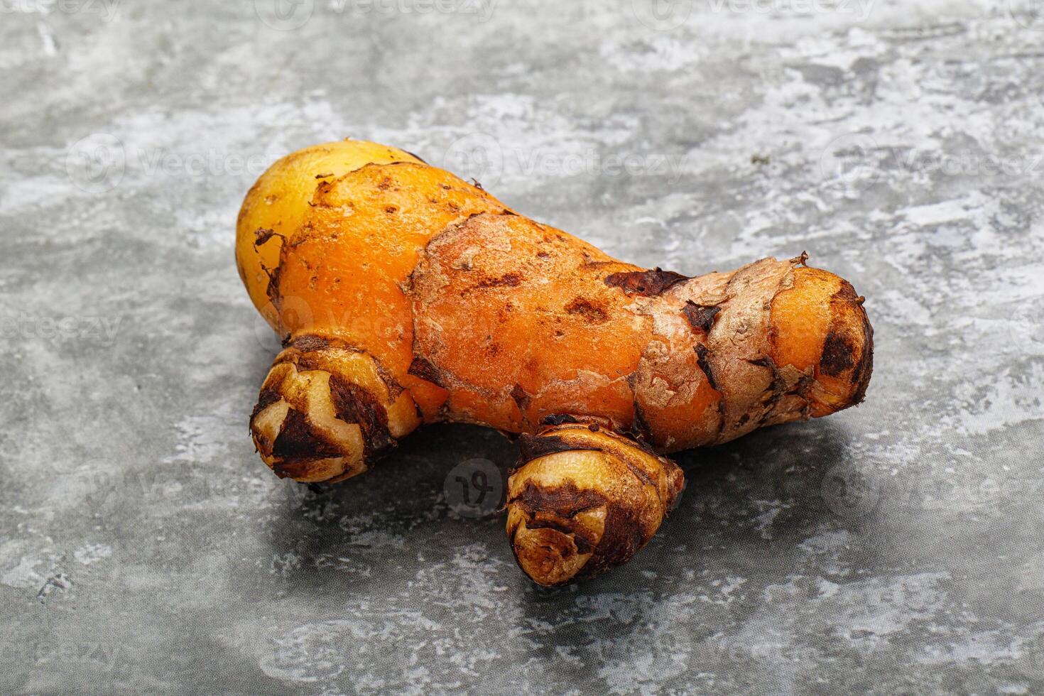 Fresh curcuma root for cooking photo