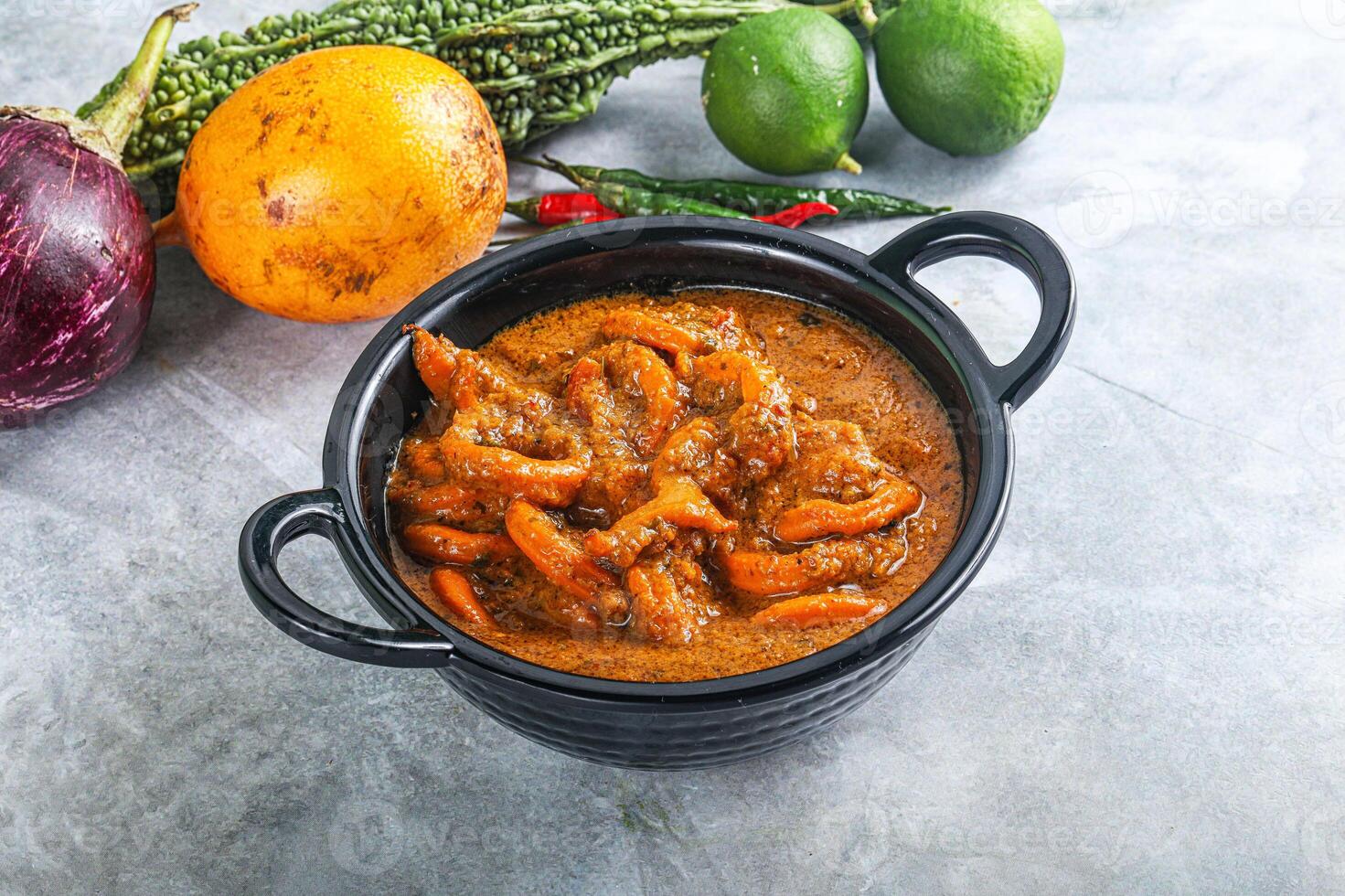 Indian cuisine - Masala with calamari photo