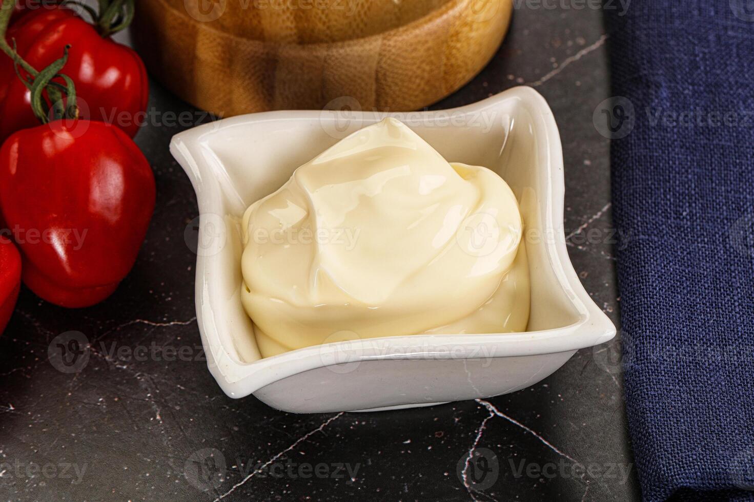 Creamy dip dressing sauce Mayonnaise photo