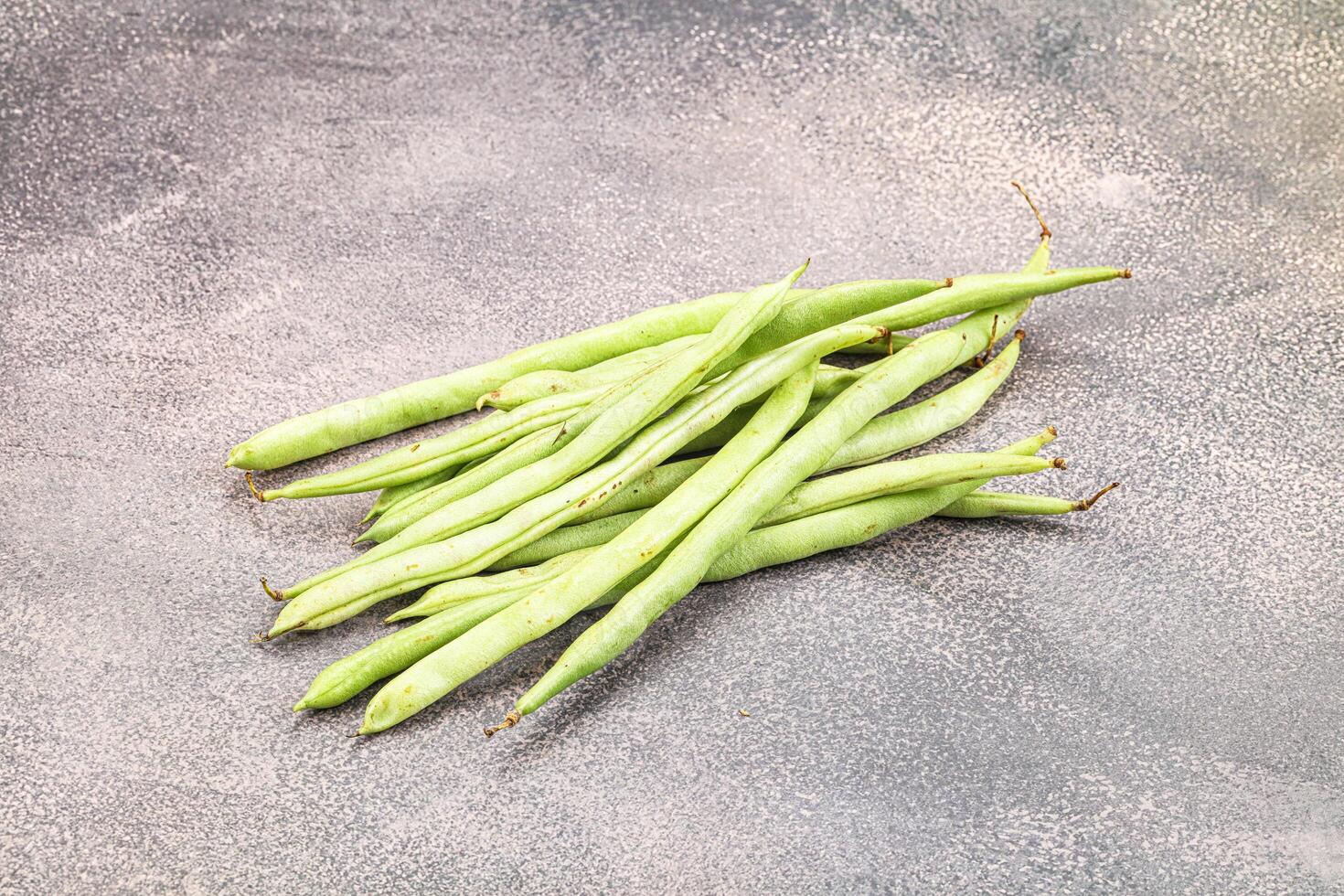 Raw fresh young green bean photo