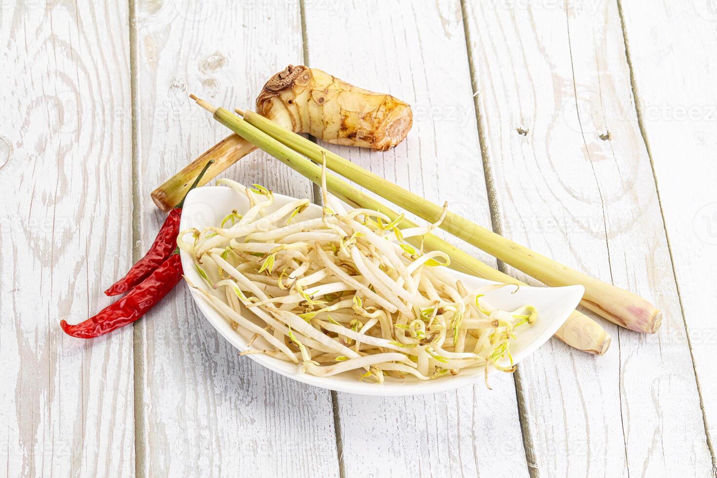 Asian cuisine Mash bean sprout photo