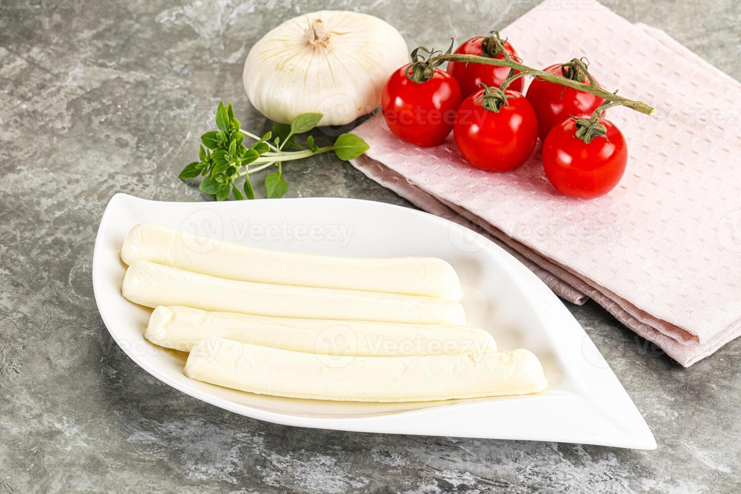 Mozzarella cheese stick heap snack photo
