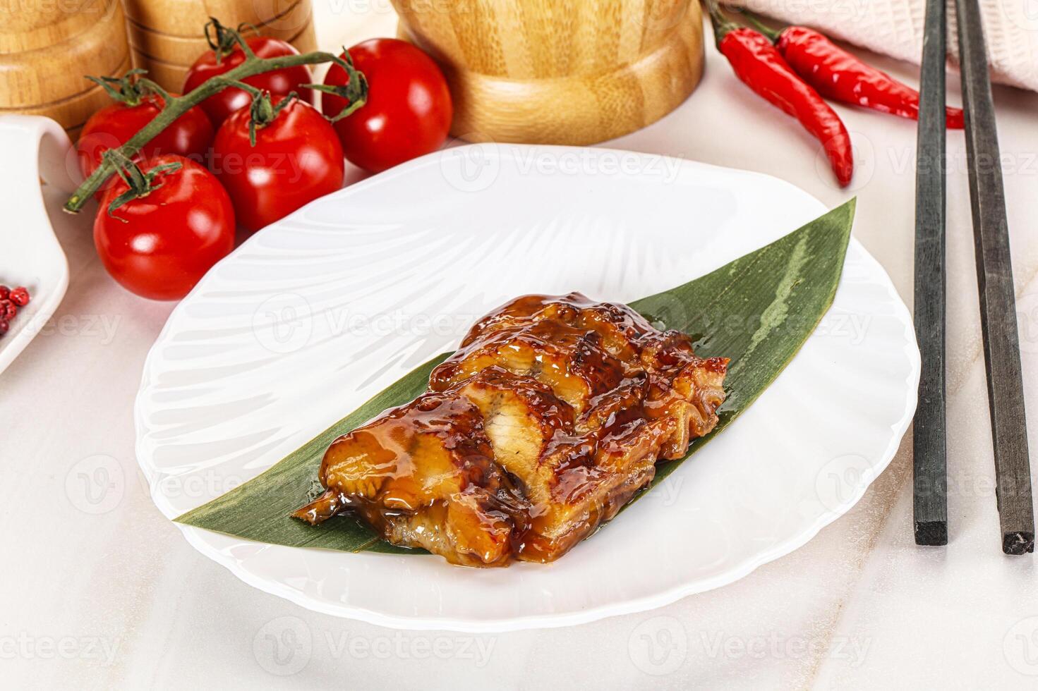 Grilled eel with unagi sauce photo