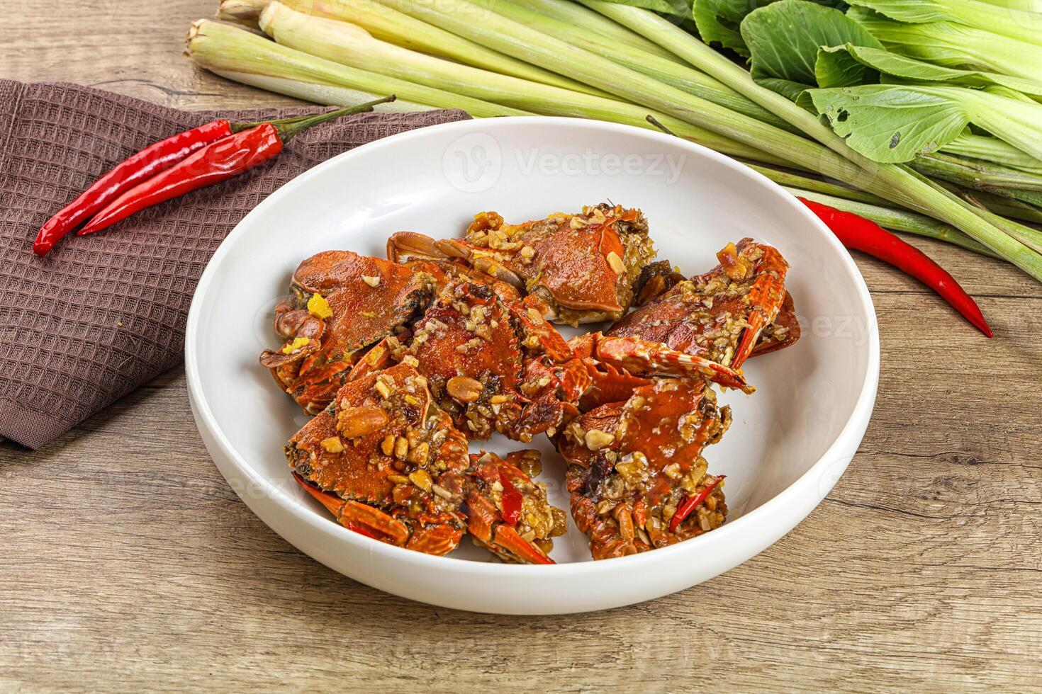 Steamed Spider crab Claws in tamatind sauce photo