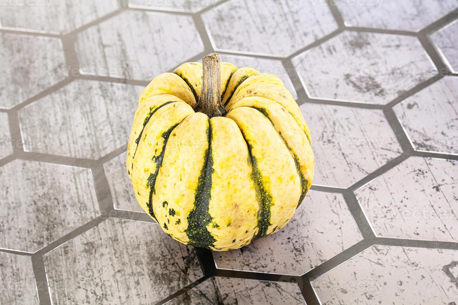 Ripe raw fresh decorative pumpkin photo