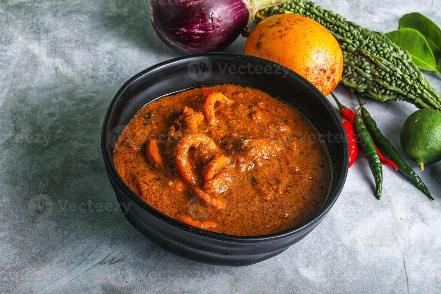 Indian cuisine - Masala with calamari photo