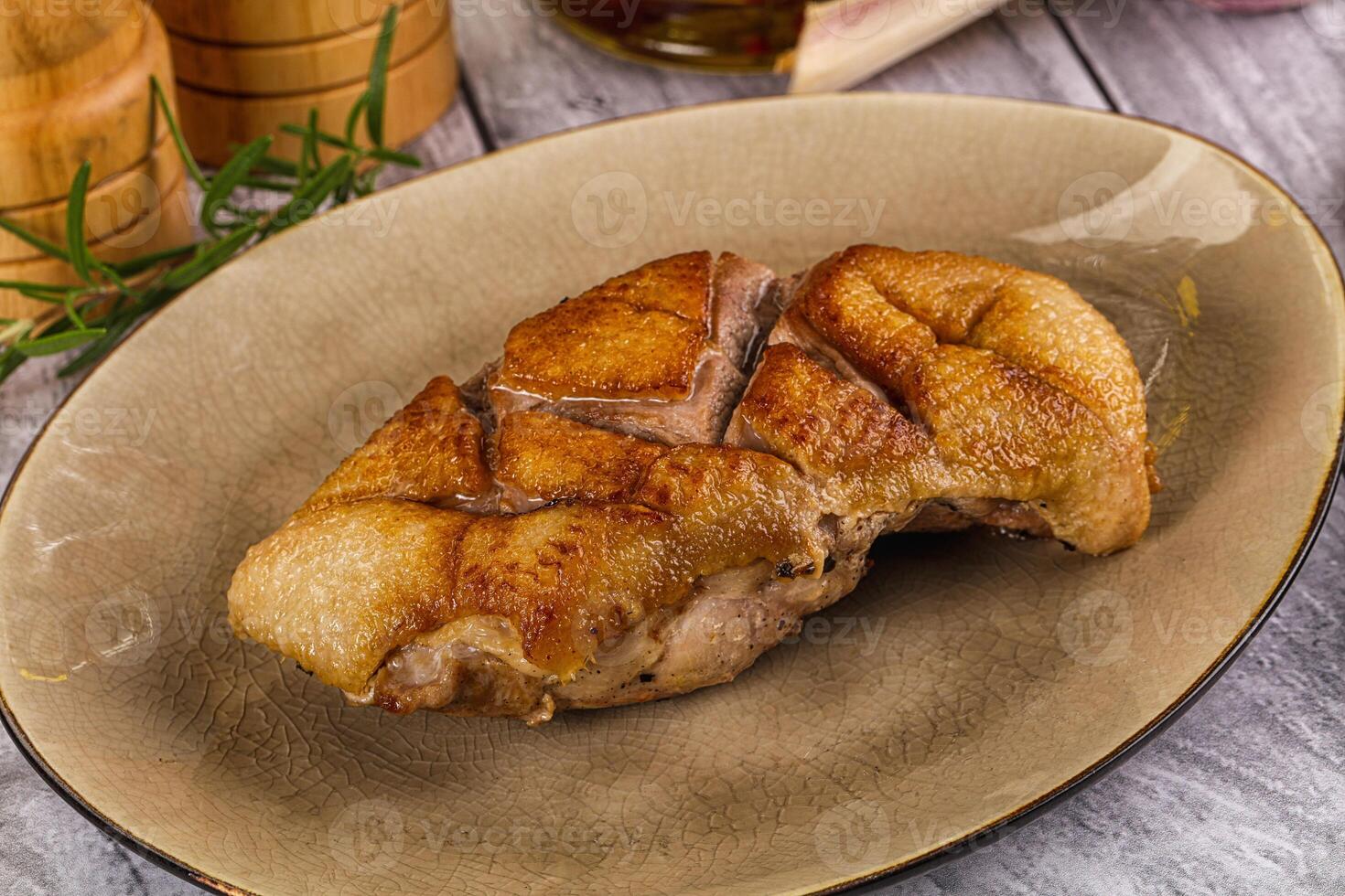 Delicous roasted duck breast fillet photo