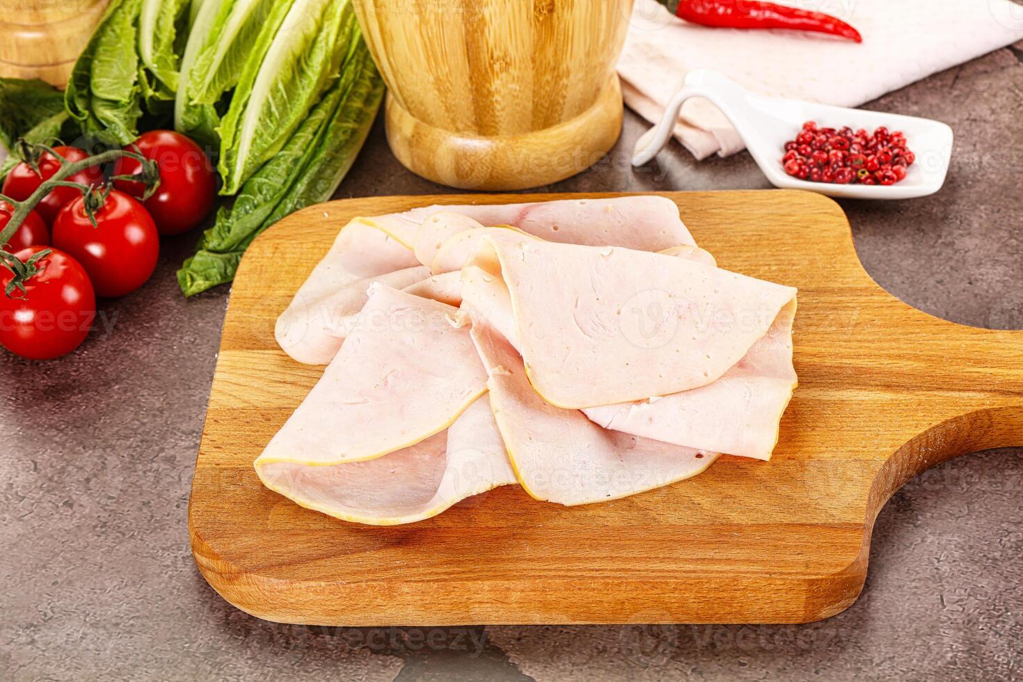 Turkey ham Campana few slices photo