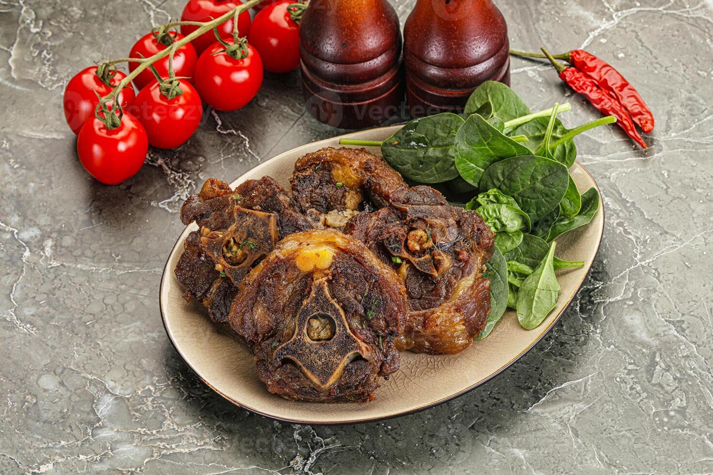 Grilled Lamb neck with spices photo