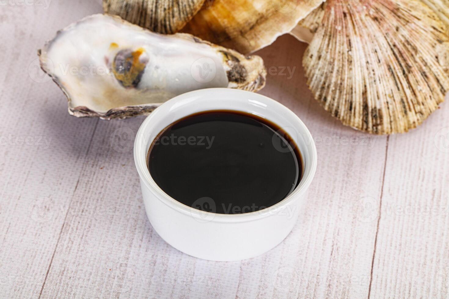 Oyster sauce in the bowl photo