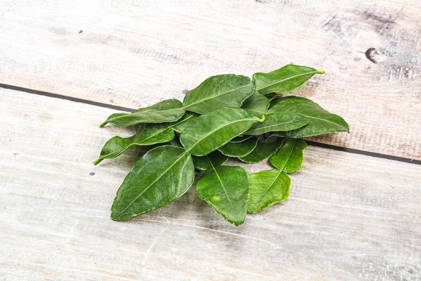 Thai cuisine - Kaffir lime leaves photo