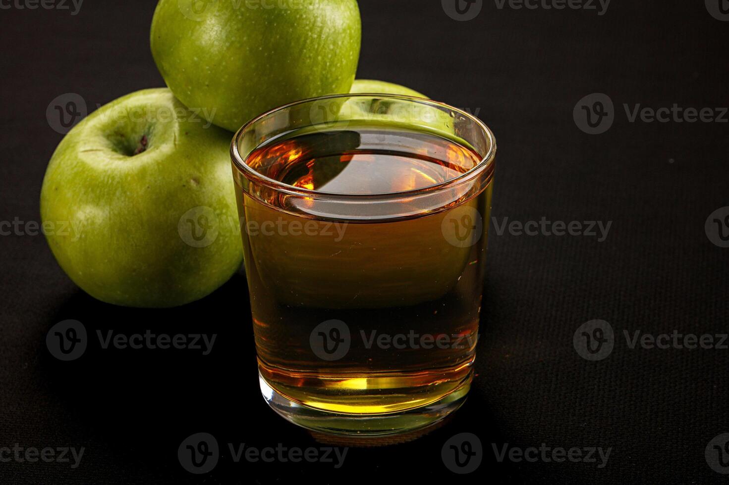 Fresh sweet natural apple juice photo