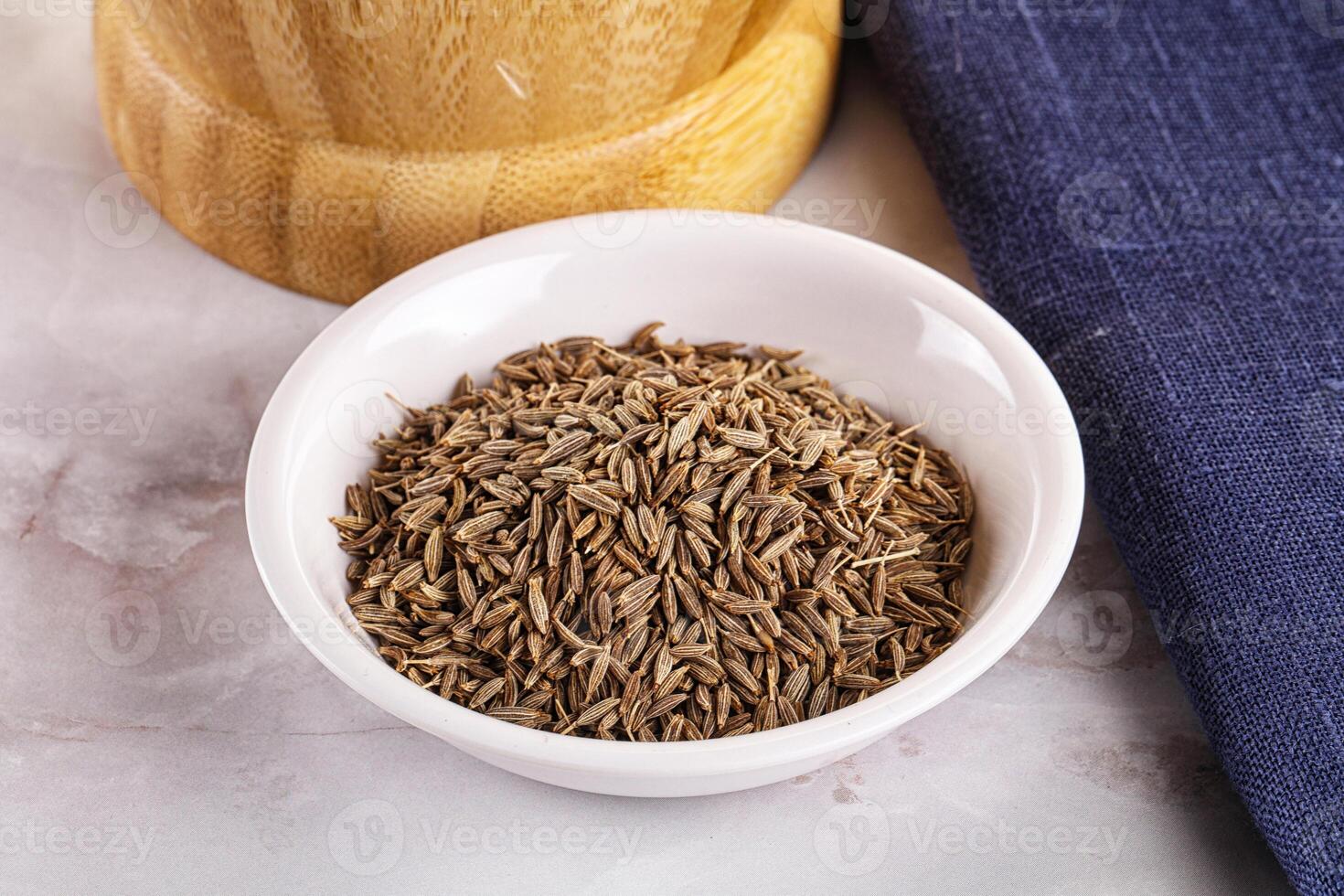 Zeera seeds in the bowl photo