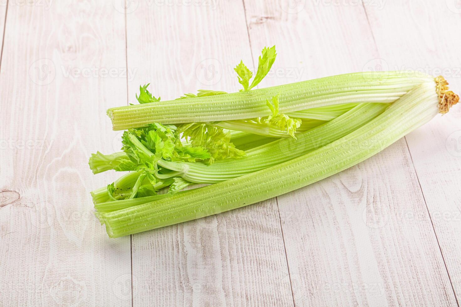 Vegan cuisine - raw celery stem photo