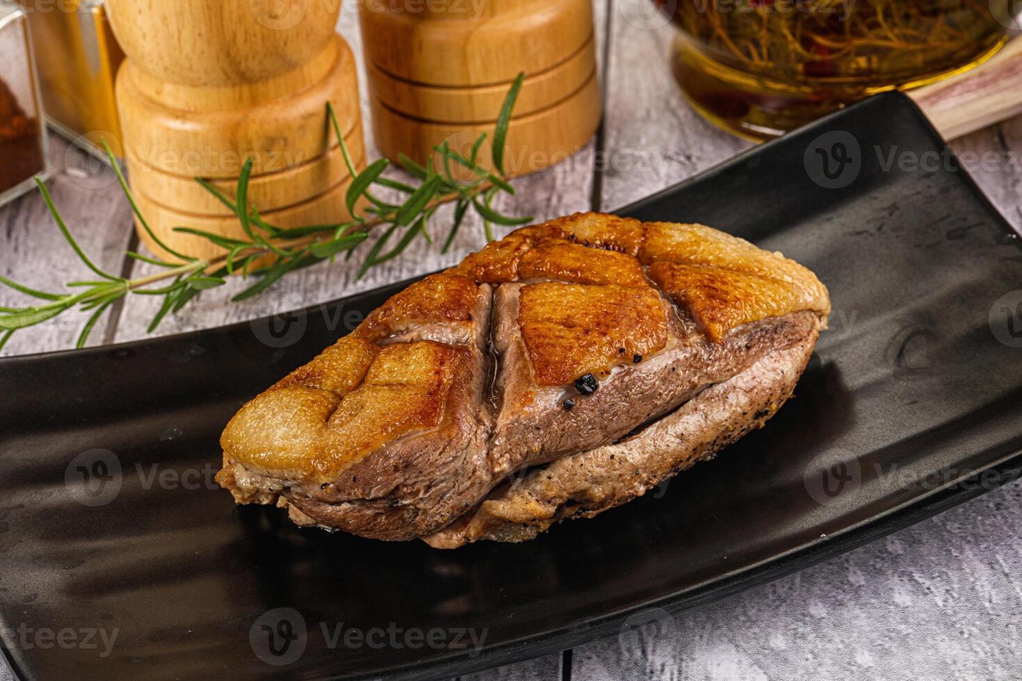 Delicous roasted duck breast fillet photo