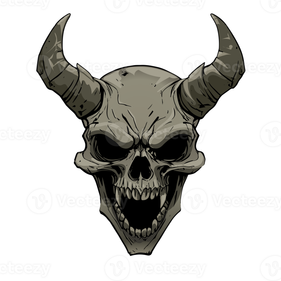 Devil with horns, comic style for your infernal graphics on halloween, or character for games png