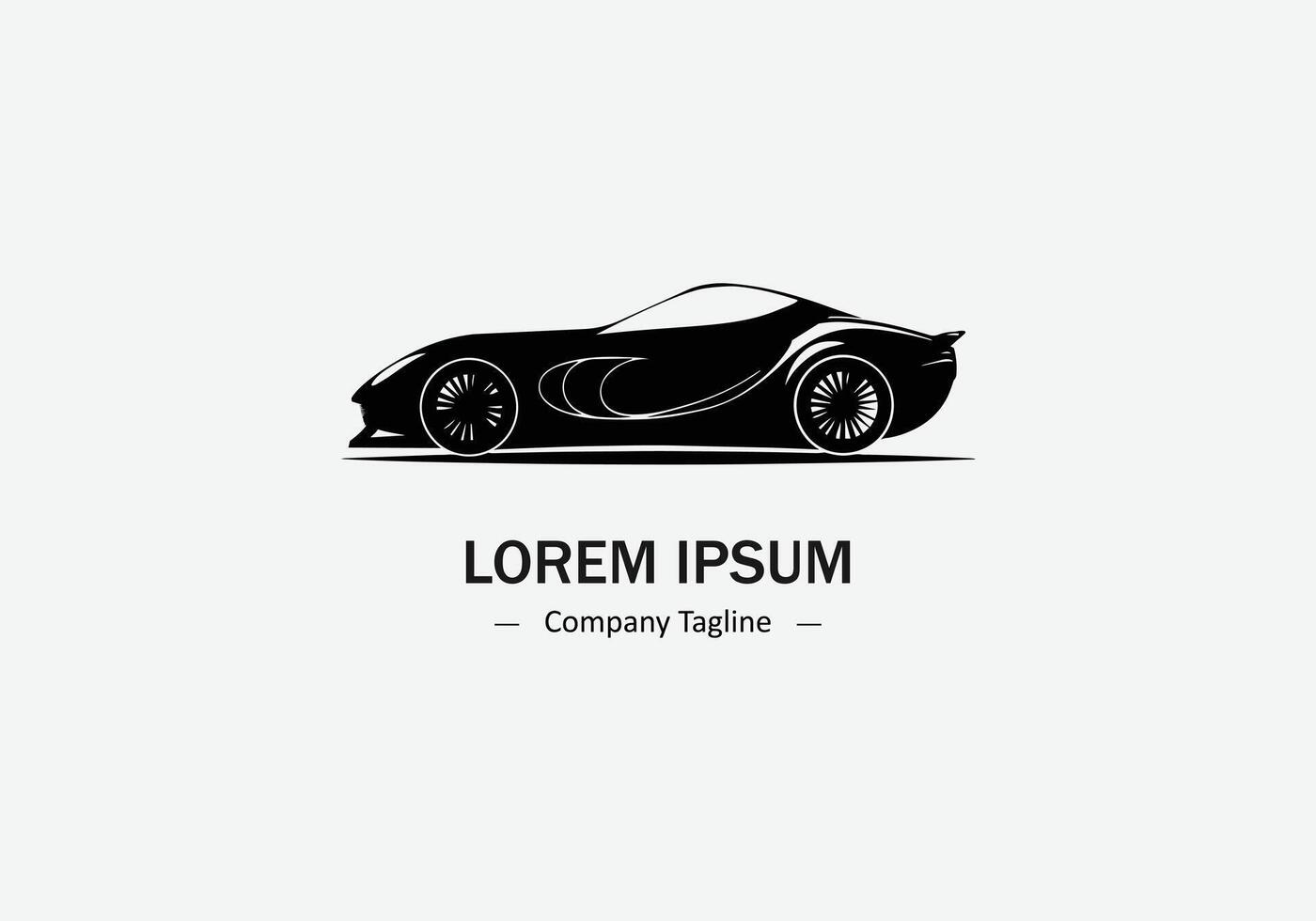 Abstract logo of car icon design on white background vector