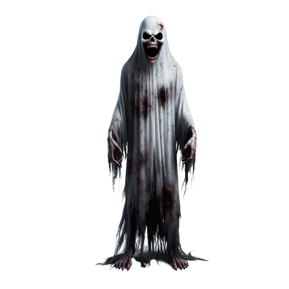 Realistic scary ghost for Halloween or black friday festival png