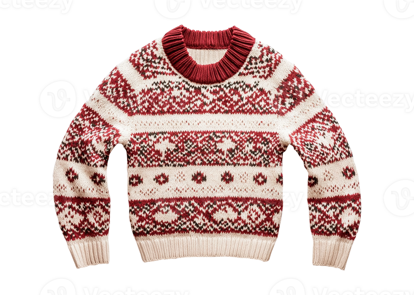 Christmas sweater with clipping path png