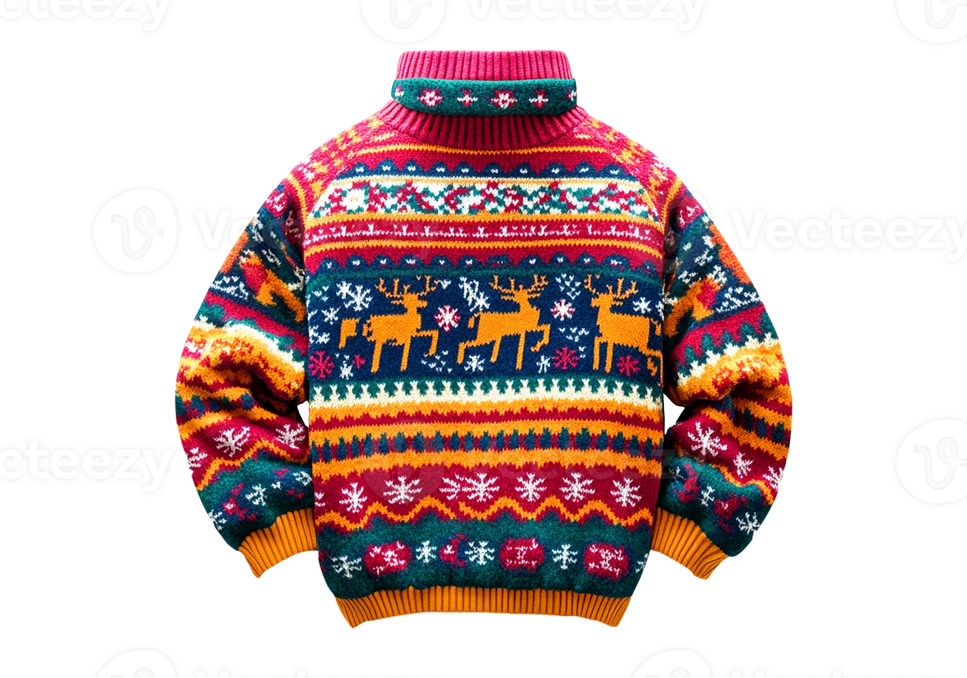 Christmas jumper with clipping path, clear background png