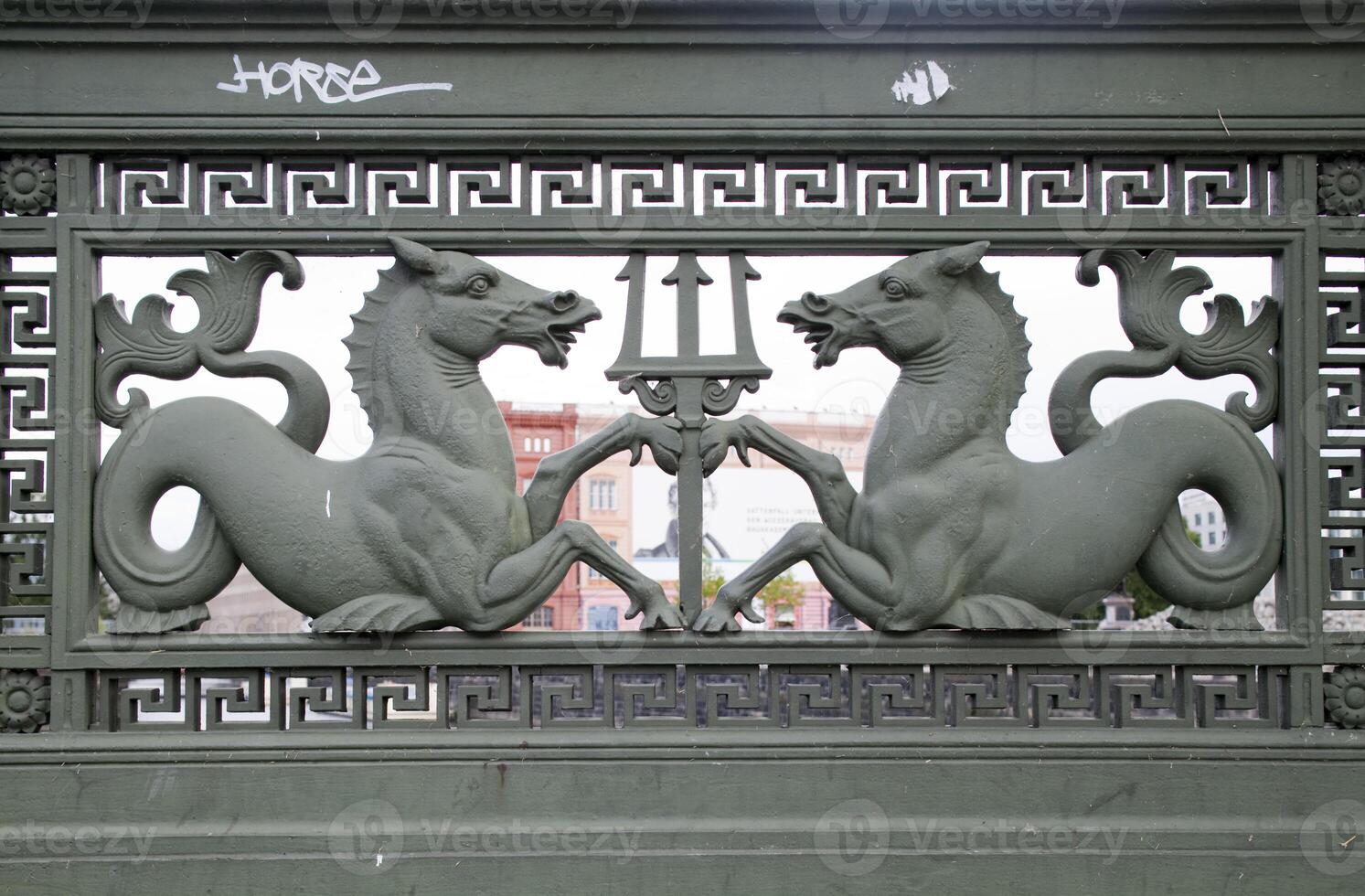 Mythological Figures Adorn the Schlossbrucke Over the Spree River in Berlin photo