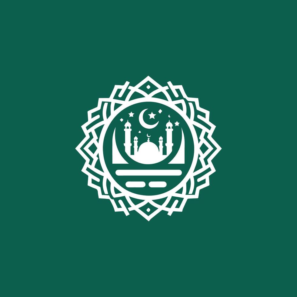 Islamic symbol logo vector