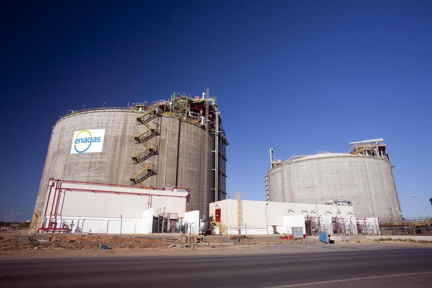 Huelva, Spain Aug 20 2006, Regasification Plant Facilities in Huelva, Spain for Natural Gas Processing photo