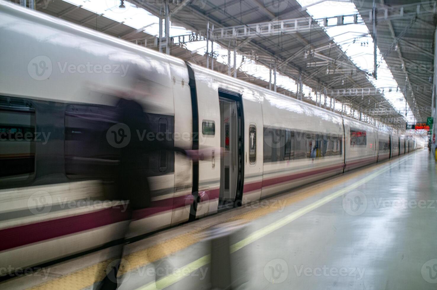 High Speed AVE Train at Maria Zambrano Station in Malaga photo