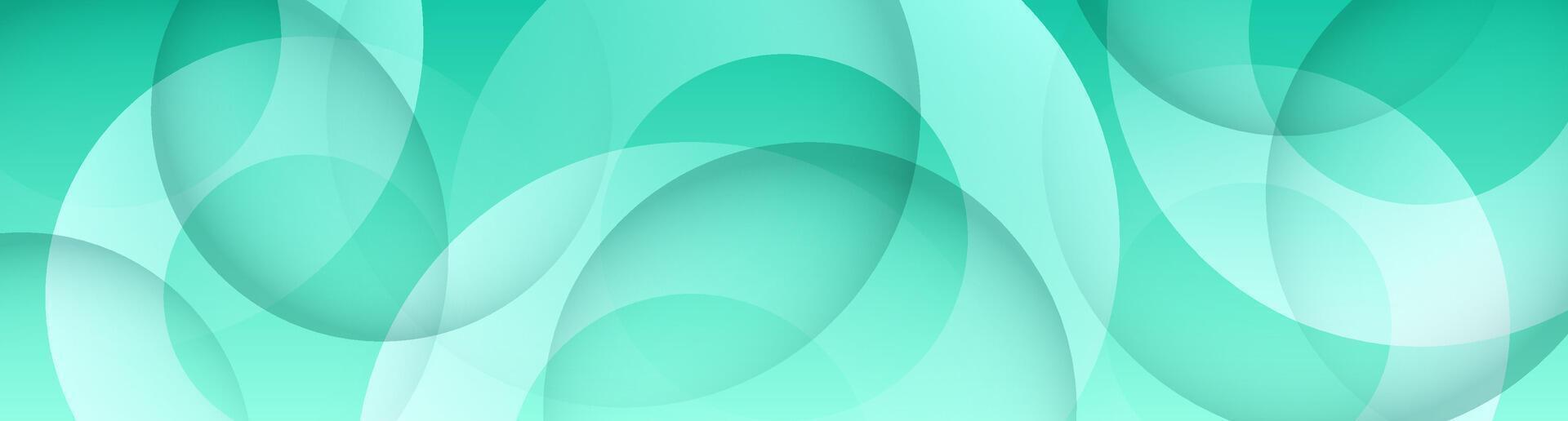 3D green abstract background overlap layer on bright space with cutout shape effect decoration. Modern graphic design element circles style concept for web banner, flyer, card, or brochure cover vector
