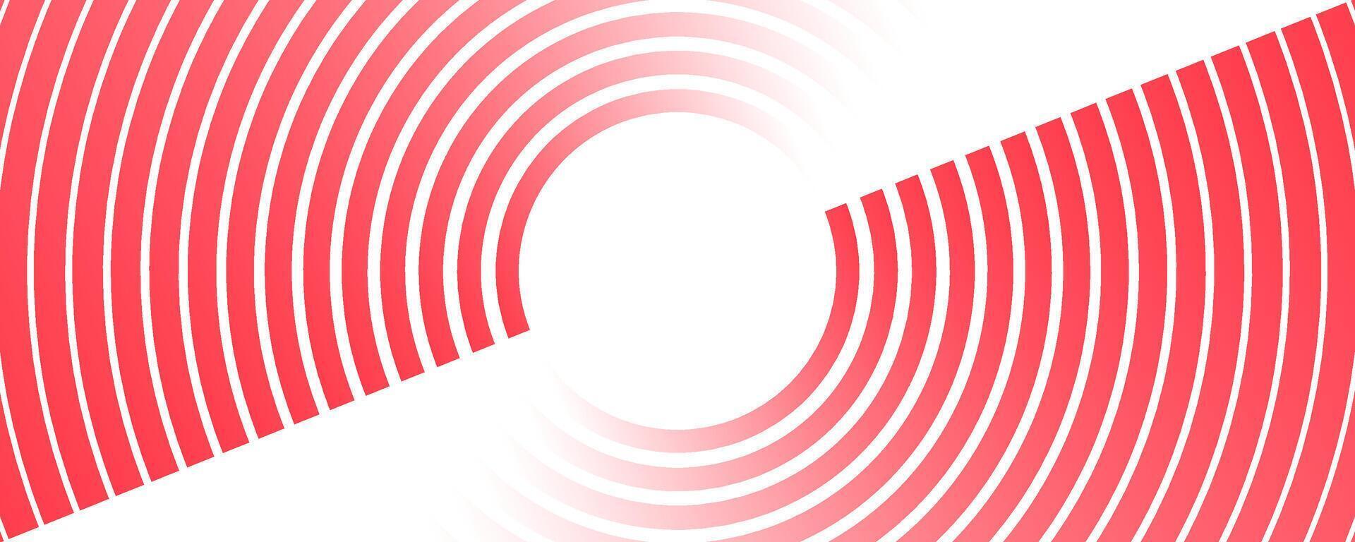 Red white abstract background overlap layer on bright space with circles effect decoration. Modern banner with lines style. Graphic design element stripes concept for flyer, card, or brochure cover vector
