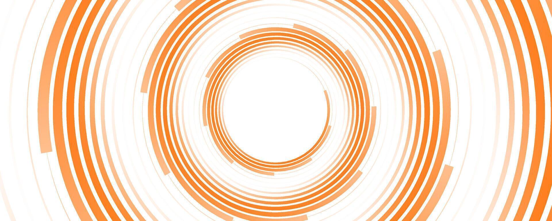 Orange white abstract background overlap layer on bright space with circles effect decoration. Modern banner with lines style. Graphic design element stripes concept for flyer, card, or brochure cover vector