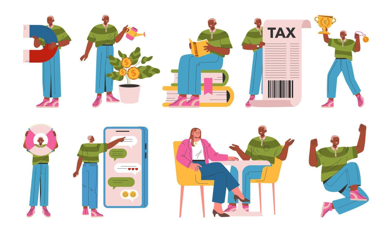 Businessman. Flat Illustration vector