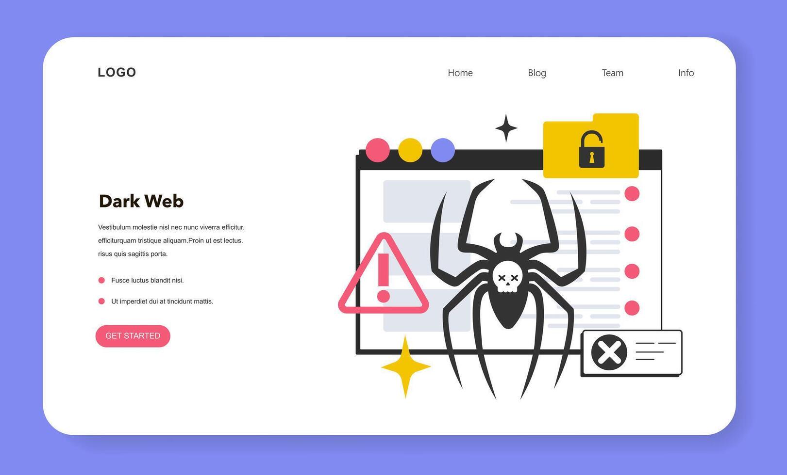 darknet Darkweb or darknet web banner or landing page. Worldwide network 50345125  Vector Art at Vecteezy