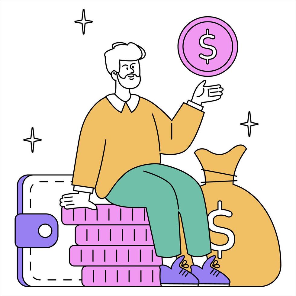 Businessman. Flat Illustration vector