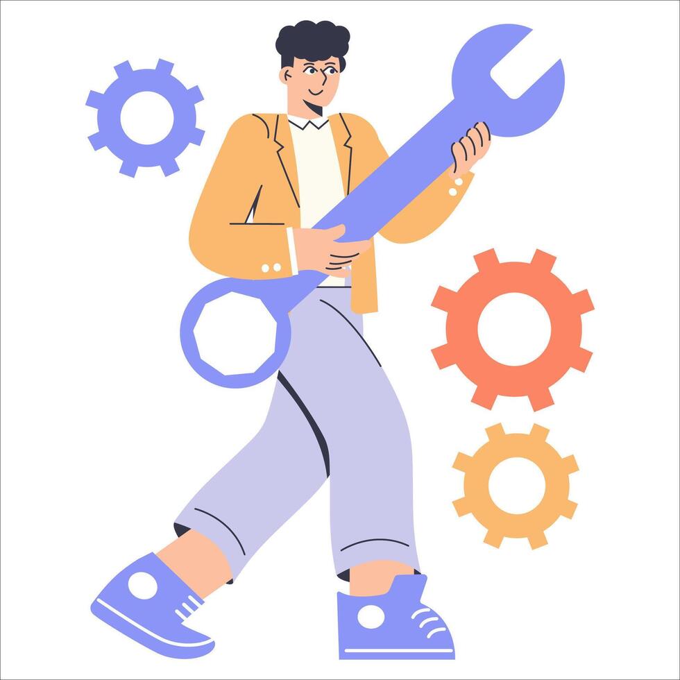 Diversity Businessman. Flat Illustration vector