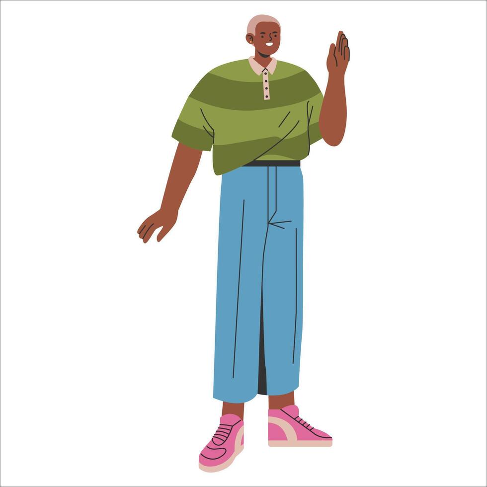 Young Businessman. Flat Illustration vector