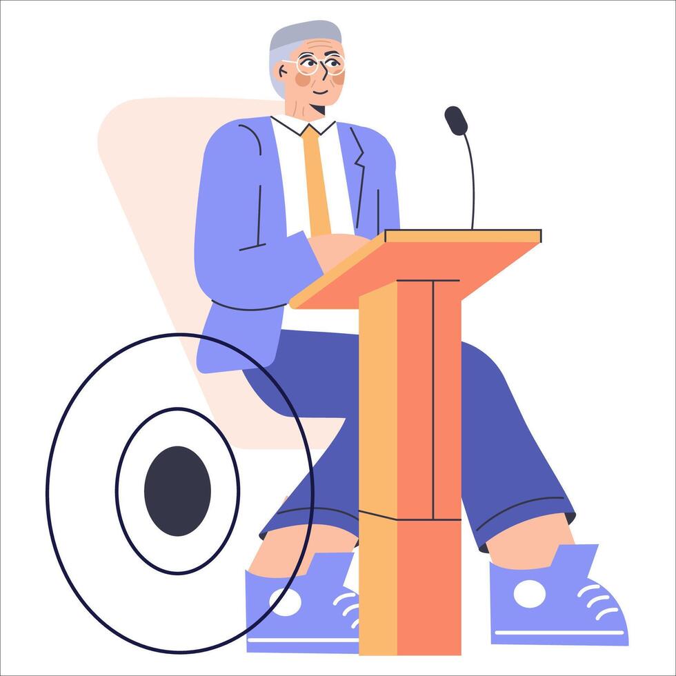Diversity Businessman. Flat Illustration vector