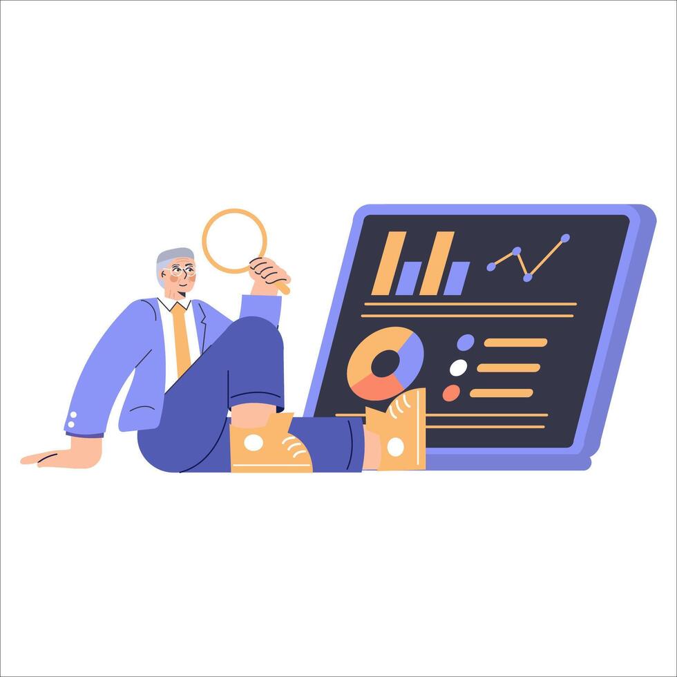 Diversity Businessman. Flat Illustration vector