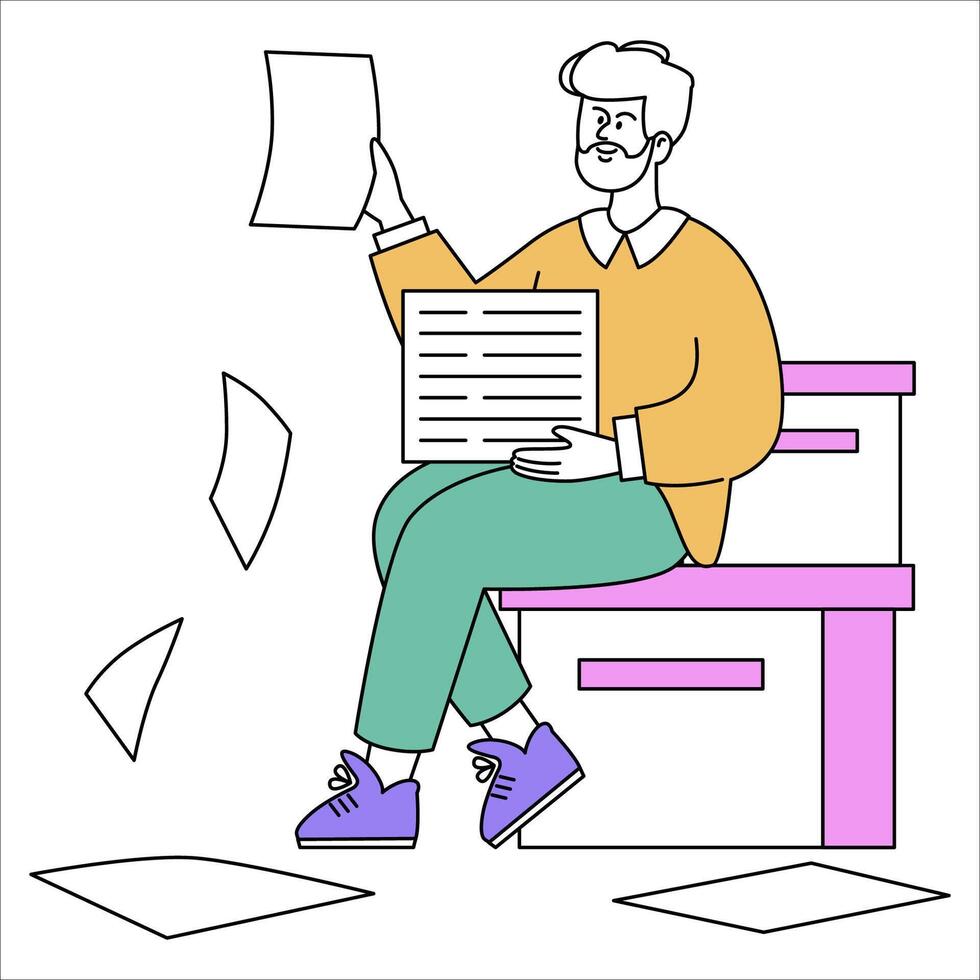 Businessman. Flat Illustration vector