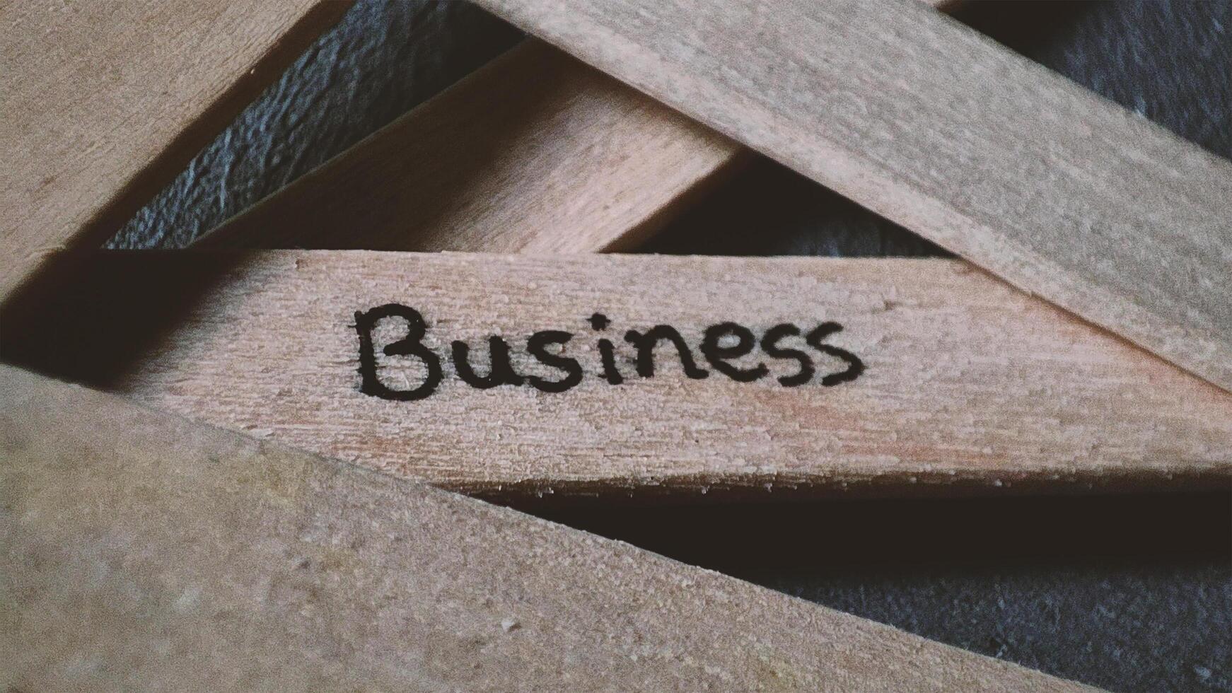 Business word written photo