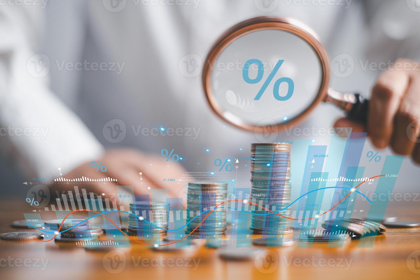 Stock market chart shows steady financial growth, reflecting profitable investments and strong business performance in finance sector. stock, finance, growth, business, chart, financial, graph, money photo
