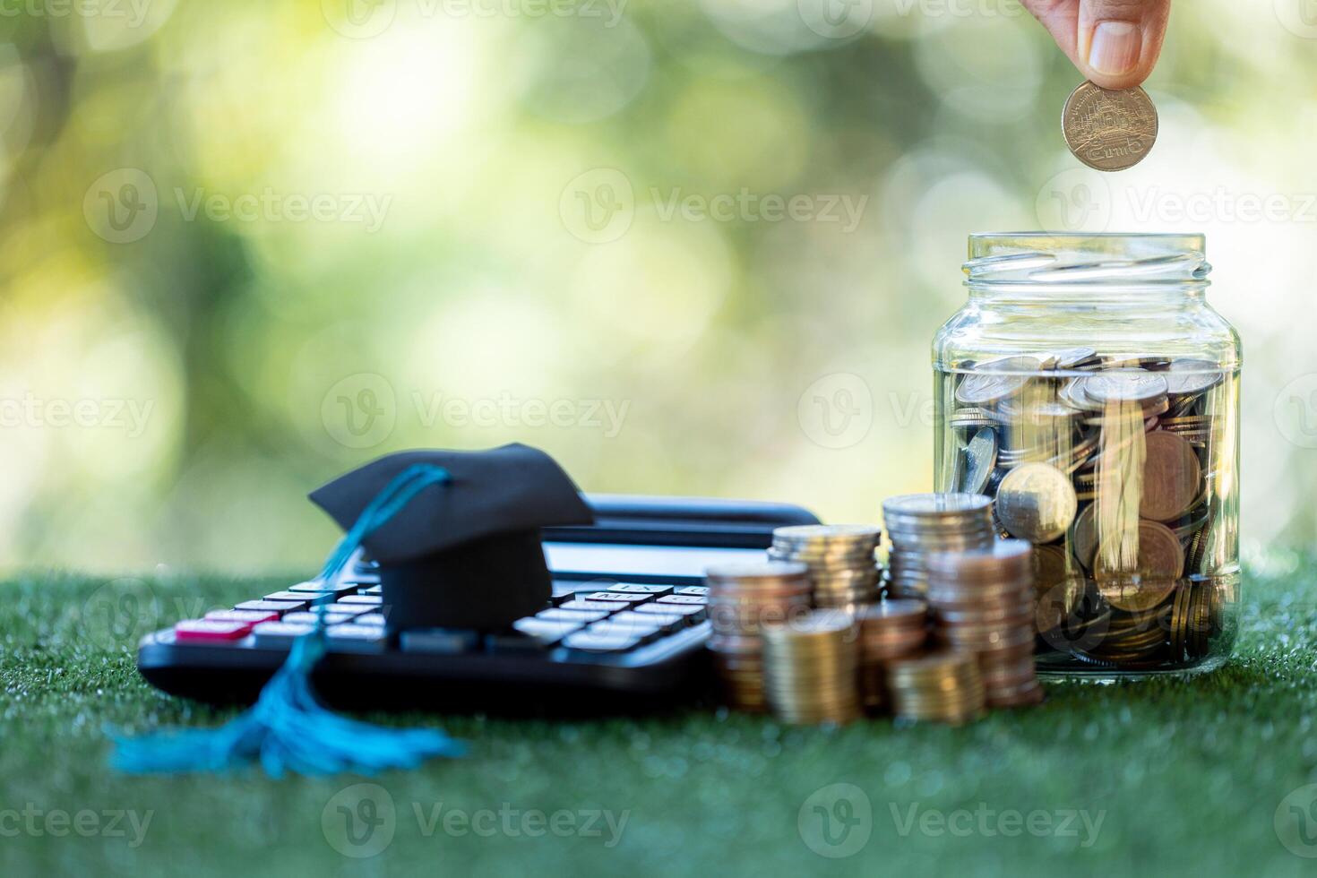 Saving for education is wise financial investment, with college funds and banking strategies helping to ensure financial growth by time of graduation. save, education, coin, banking, college, finance photo