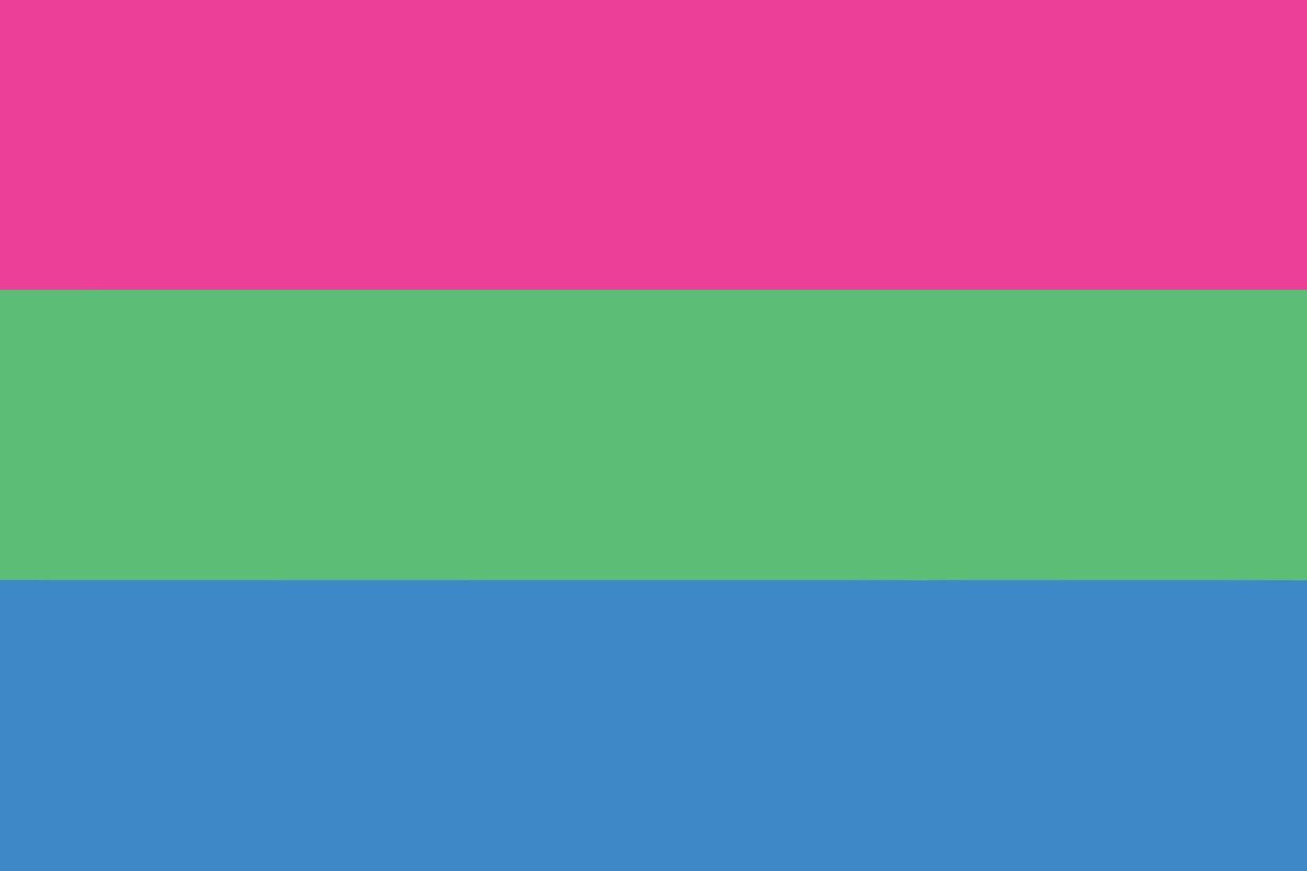 the of a Polysexual flag vector
