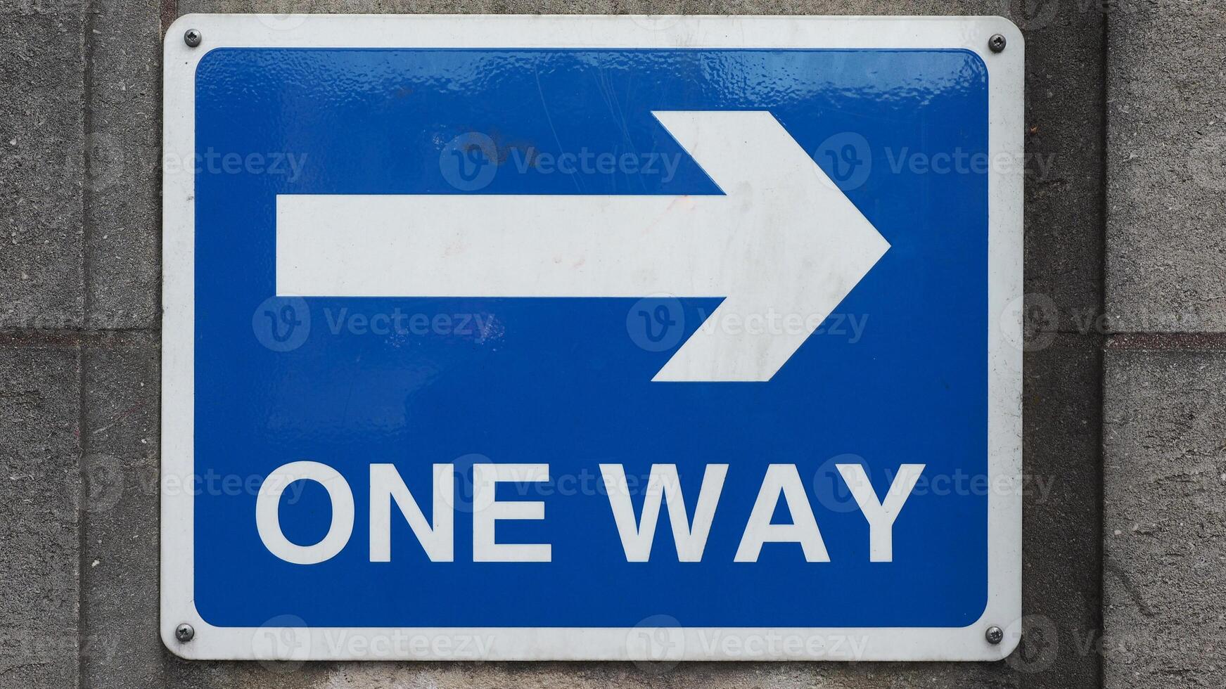one way traffic sign photo