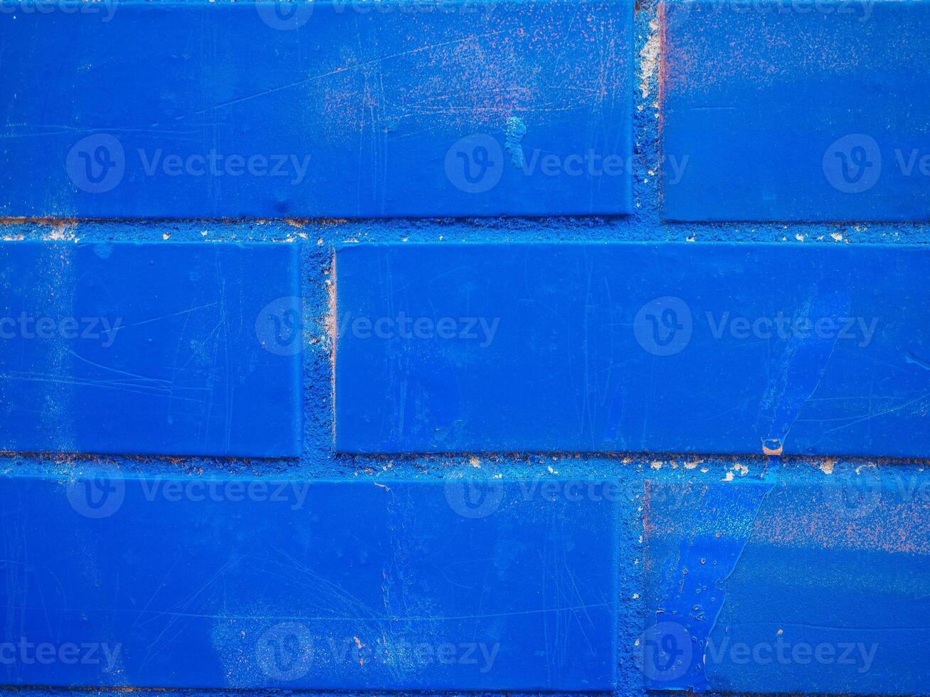 industrial style Blue brick wall background photo