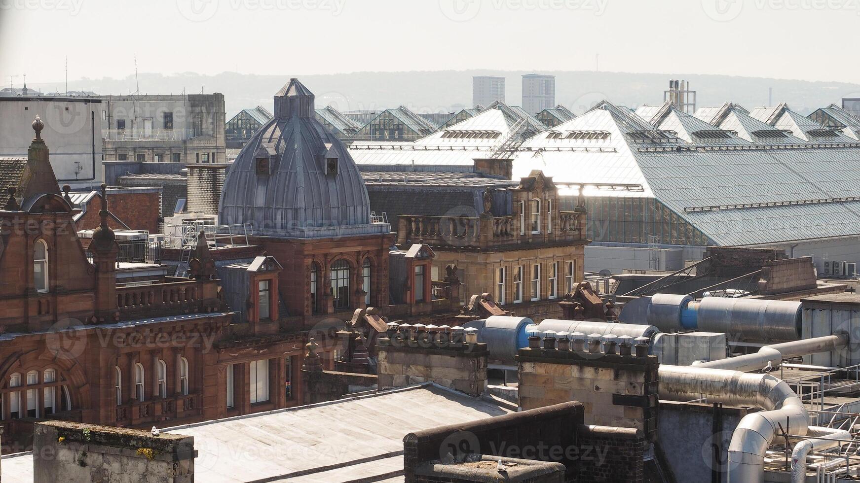 Aerial view of Glasgow photo