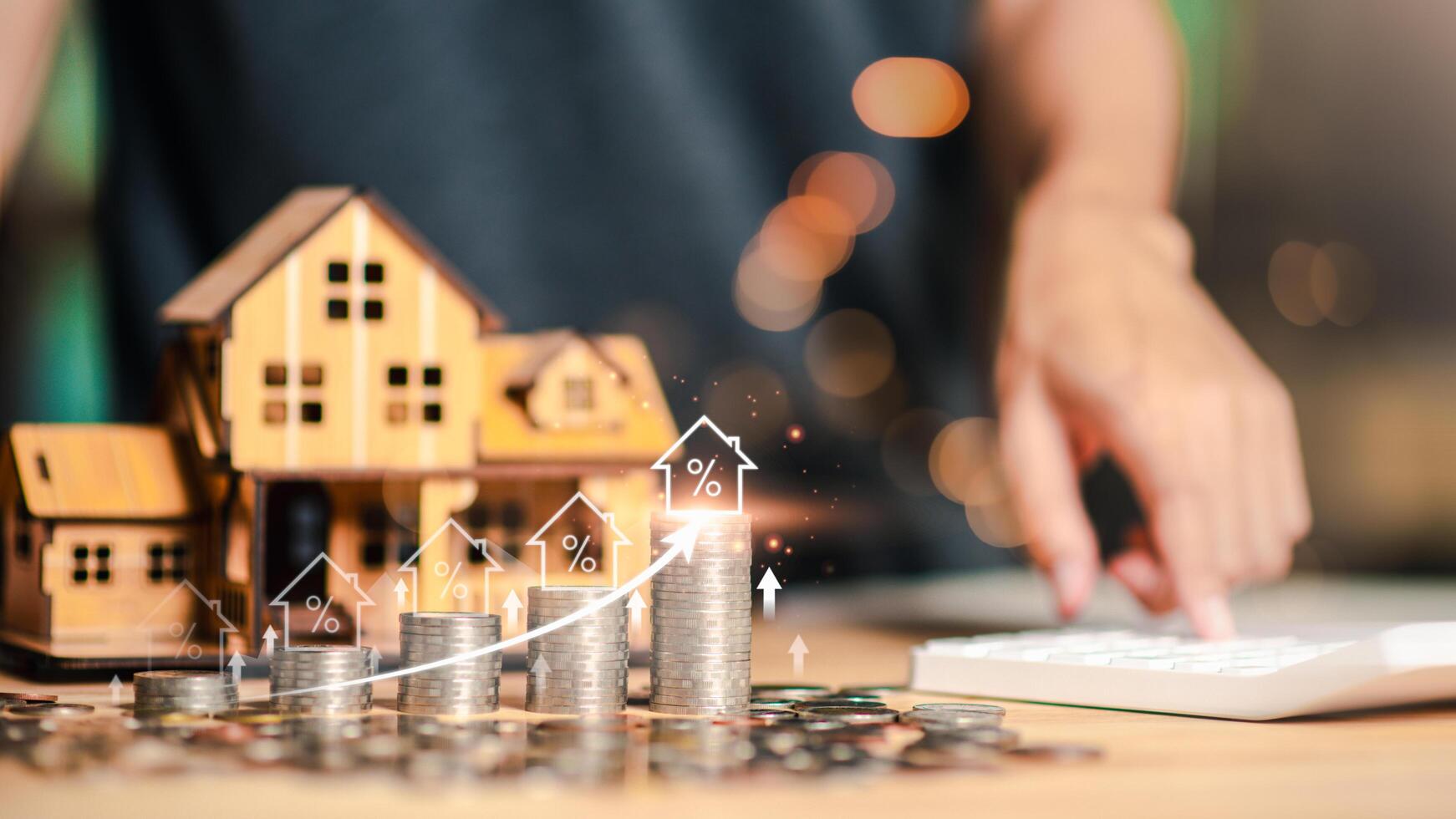porcentaje crecimiento banco préstamo interesar ,evaluación de propiedad valor ,inversión en real bienes, casas y tierra ,financiero planificación para casas y residencias ,banco interesar y real inmuebles negocio foto