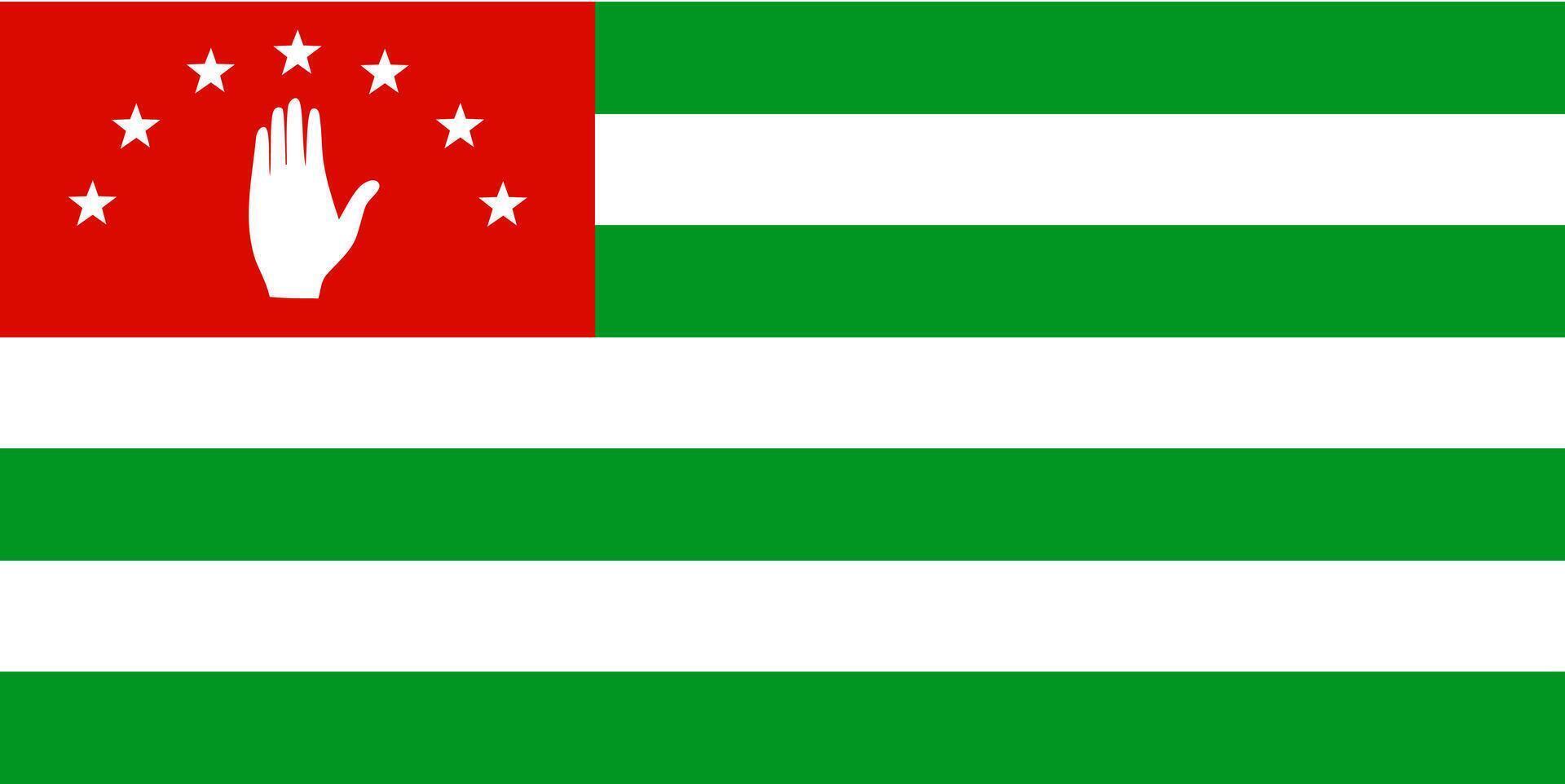 Flag of the Republic of Abkhazia vector